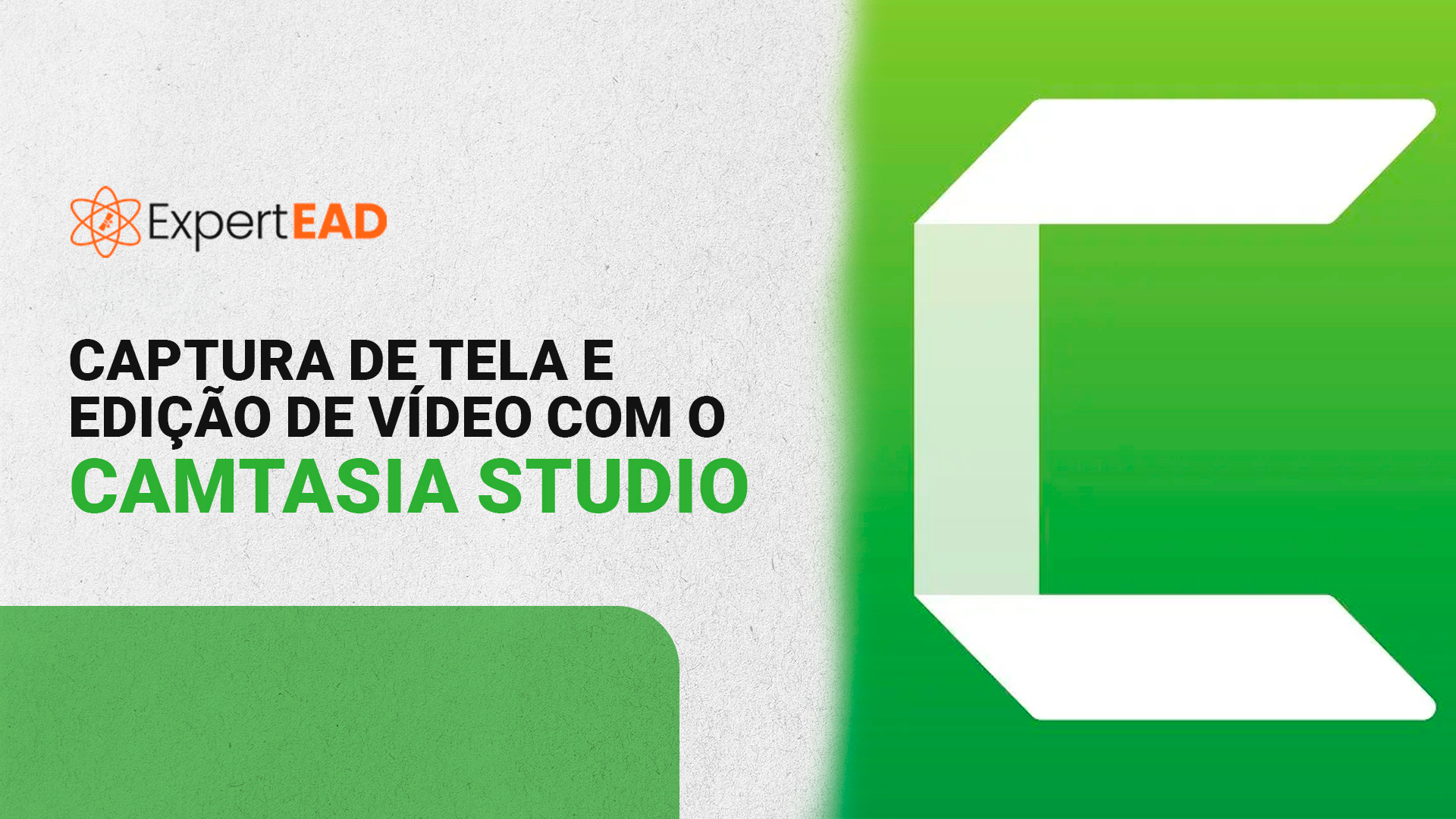 Captura de tela e edição de vídeo com o Camtasia Studio (40 horas)